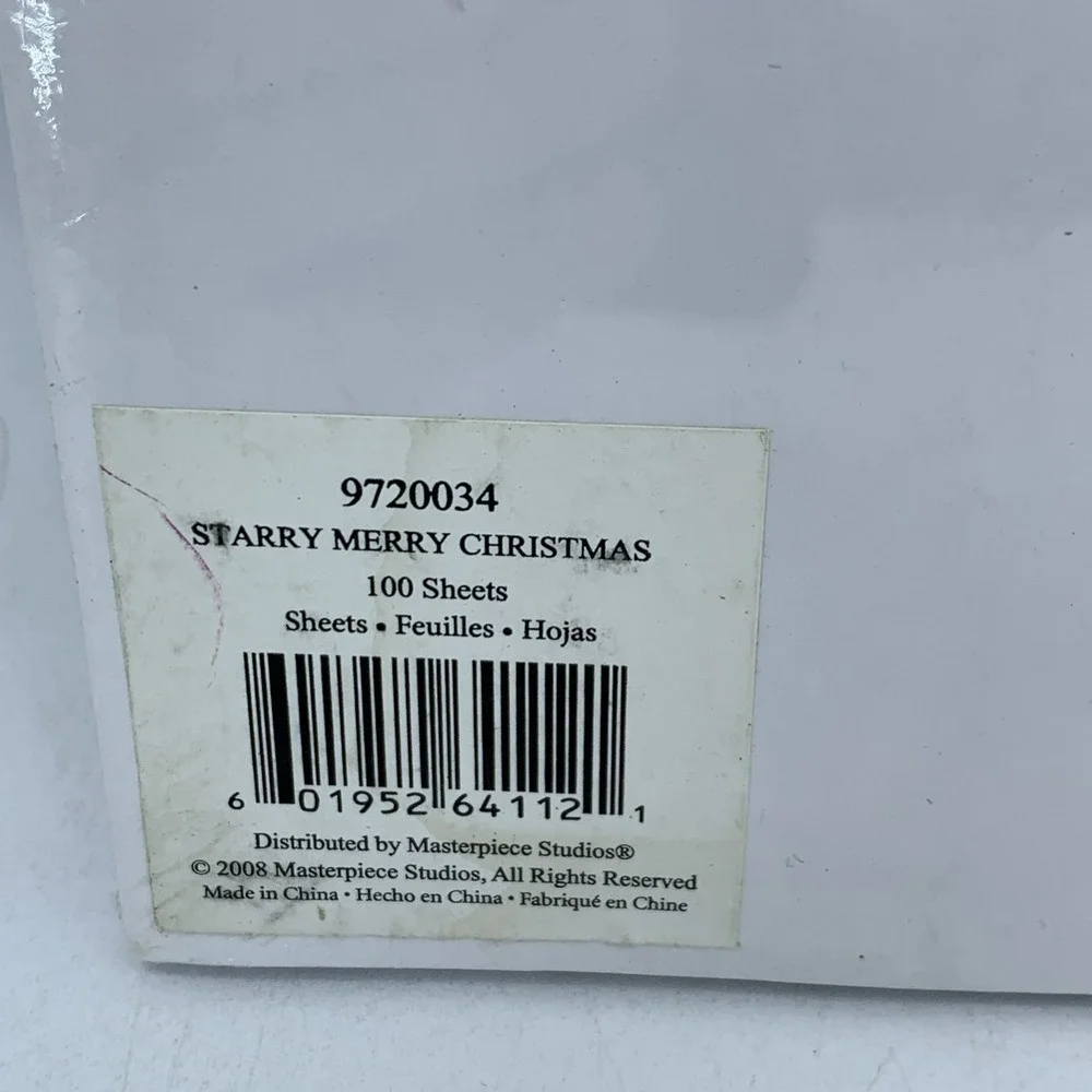 Y2K Great‎ Papers Christmas Holiday Christian Religious Letterhead Paper 100pcs